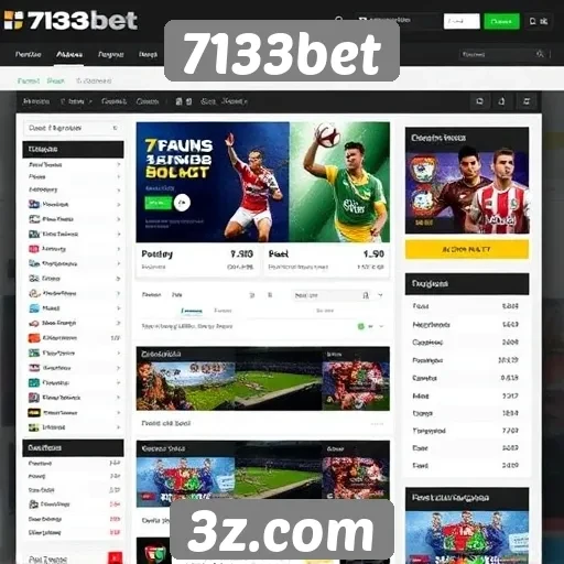 Análise das funcionalidades do site 7133bet